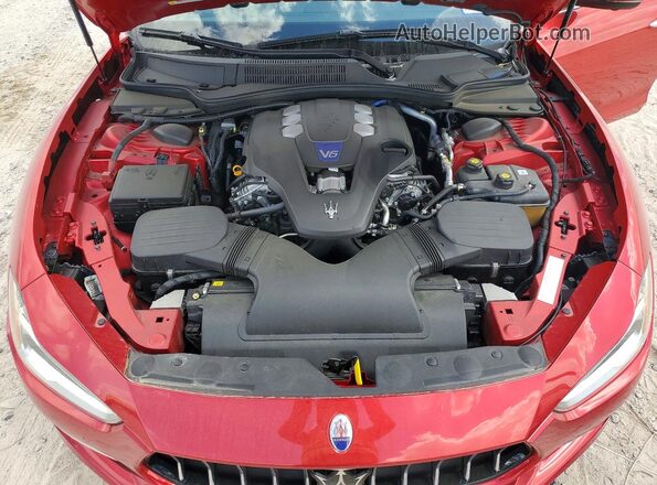 ZAM57YSL9K1336150 2019 MASERATI GHIBLI Red Vista interior trasera