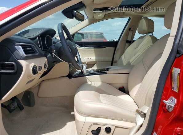 ZAM57YSL9K1336150 2019 MASERATI GHIBLI Red Vista interior delantera