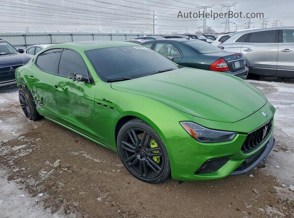 ZAM57YSMXPX431314 2023 MASERATI GHIBLI Зеленый Передняя правая четверть