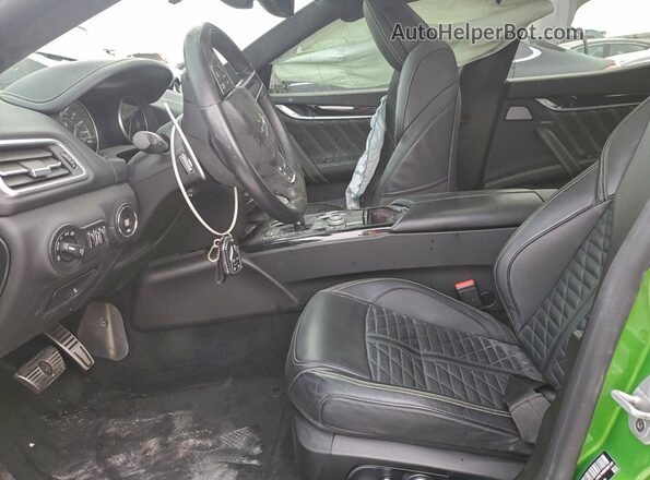 ZAM57YSMXPX431314 2023 MASERATI GHIBLI Зеленый Вид салона спереди