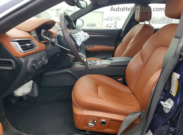 ZAM57YTA3M1362159 2021 MASERATI GHIBLI Синий Вид салона спереди