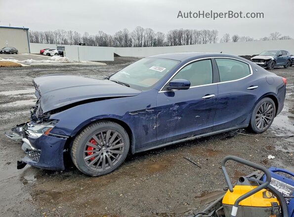 ZAM57YTA3M1362159 2021 MASERATI GHIBLI Синий Передняя левая четверть