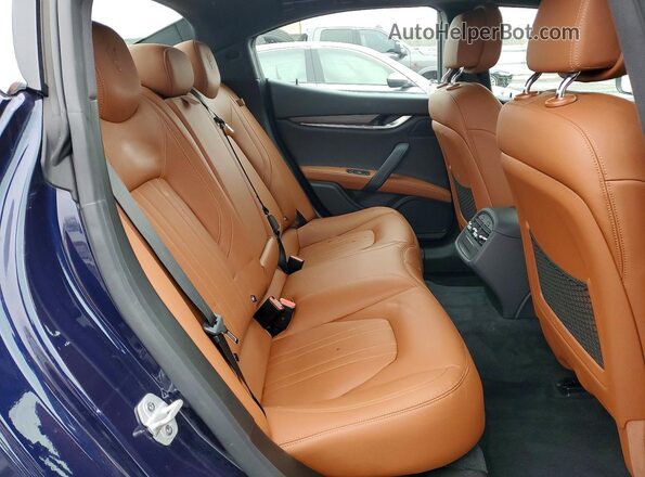 ZAM57YTA3M1362159 2021 MASERATI GHIBLI Синий Вид задних сидений