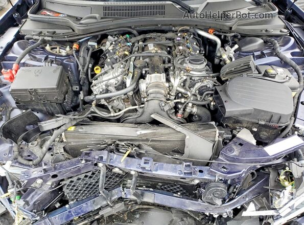 ZAM57YTA3M1362159 2021 MASERATI GHIBLI Синий Вид задней части салона