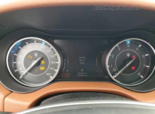 ZAM57YTA3M1362159 2021 MASERATI GHIBLI Синий Вид щитка приборов