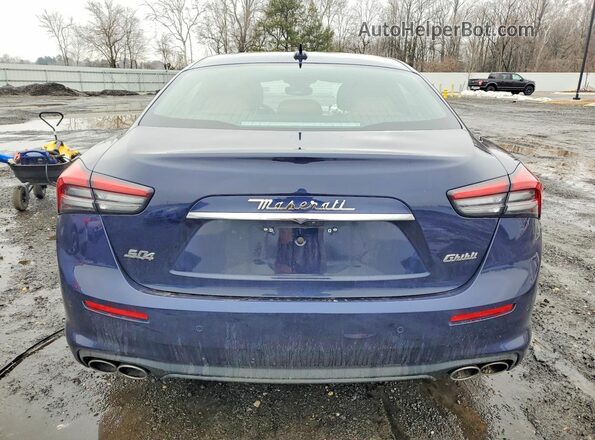 ZAM57YTA3M1362159 2021 MASERATI GHIBLI Синий Вид сзади