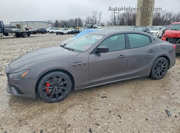 ZAM57YTM7N1386329 2022 MASERATI GHIBLI Серый Передняя левая четверть