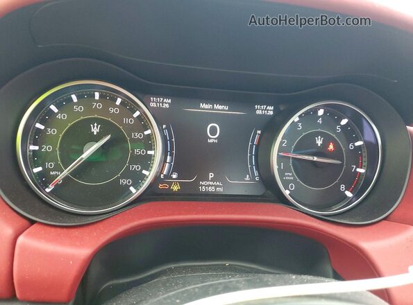 ZAM57YTM7N1386329 2022 MASERATI GHIBLI Серый Вид щитка приборов