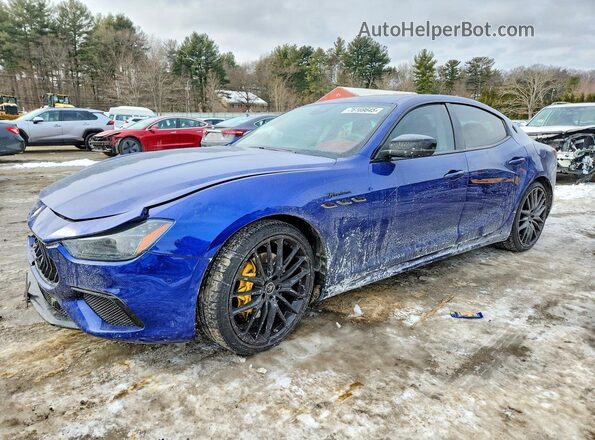 ZAM57YTMXPX418688 2023 MASERATI GHIBLI Blue Передня ліва чверть