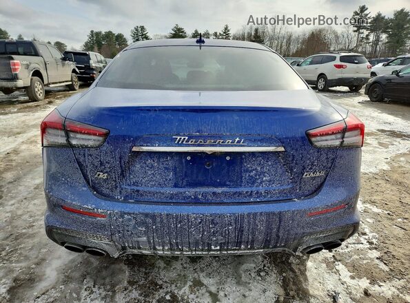 ZAM57YTMXPX418688 2023 MASERATI GHIBLI Blue Вид ззаду