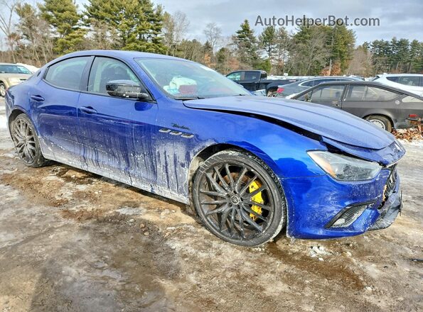 ZAM57YTMXPX418688 2023 MASERATI GHIBLI Blue Передня права чверть