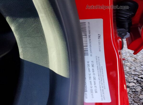 ZAM57YTS5N1382150 2022 MASERATI GHIBLI Красный Вид подкапотного пространства