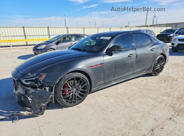 ZAM57YTS8J1286281 2018 MASERATI GHIBLI Черный Передняя левая четверть