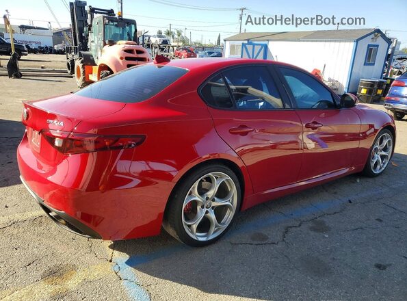 ZARFAMBN5K7609057 2019 ALFA ROMEO GIULIA Red Trasero derecho