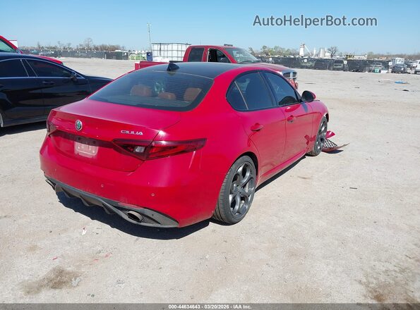 ZARFAMBN7K7602532 2019 ALFA ROMEO GIULIA Red Tył prawy