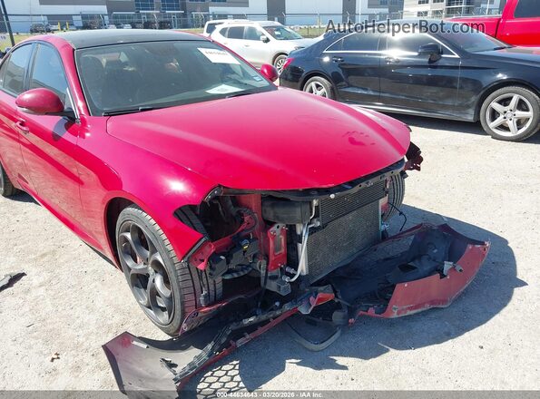 ZARFAMBN7K7602532 2019 ALFA ROMEO GIULIA Red Widok z przodu