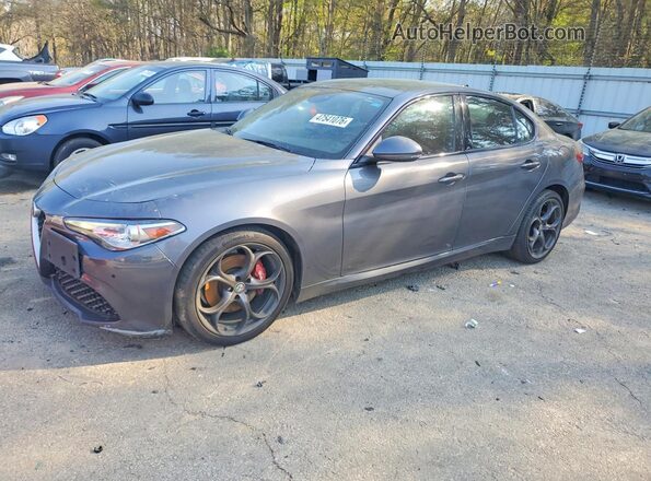 ZARFAMBN9K7605819 2019 ALFA ROMEO GIULIA Gray Przód lewy