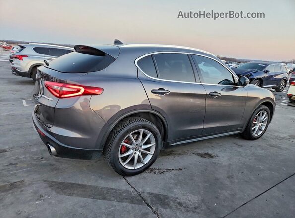 ZASFAKBN7J7B71680 2018 ALFA ROMEO STELVIO Gray Przód prawy