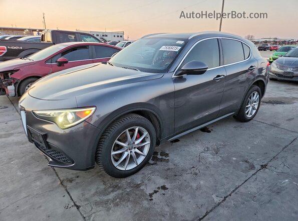 ZASFAKBN7J7B71680 2018 ALFA ROMEO STELVIO Gray Przód lewy