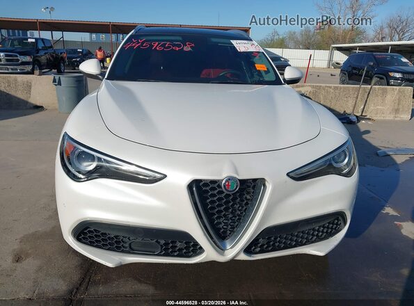 ZASFAKBN8J7C22670 2018 ALFA ROMEO STELVIO White Widok wnętrza z tyłu