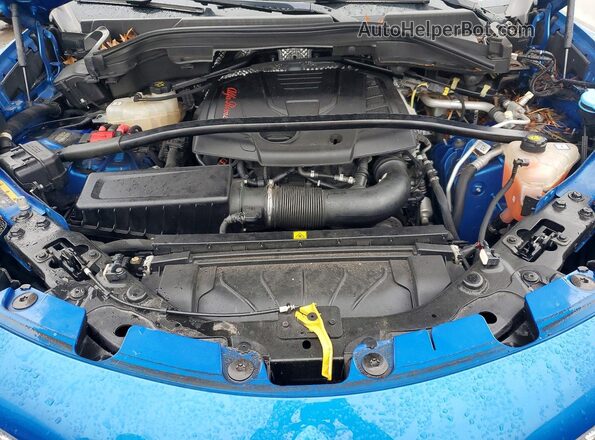 ZASFAKNN9J7B95555 2018 ALFA ROMEO STELVIO Синий Вид подкапотного пространства