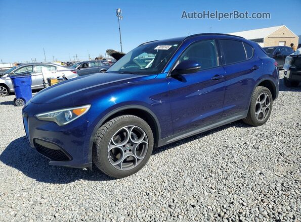ZASFAKPN7J7B75978 2018 ALFA ROMEO STELVIO Синий Передняя левая четверть