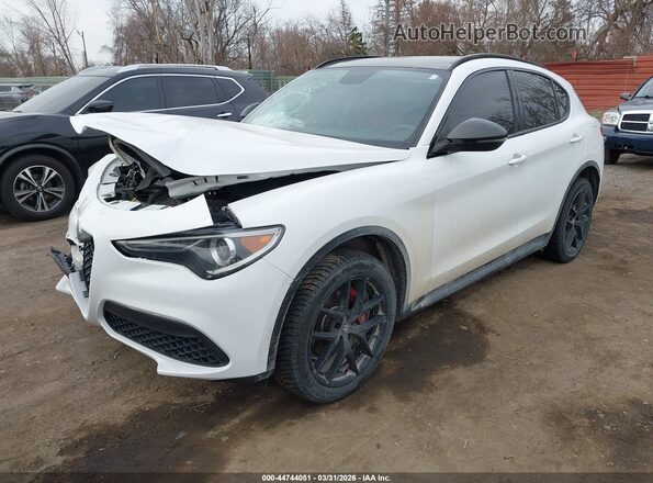 ZASPAKAN9K7C50016 2019 ALFA ROMEO STELVIO White Передня ліва чверть