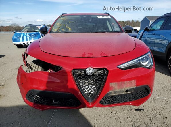 ZASPAKANXK7C31930 2019 ALFA ROMEO STELVIO Red Vista frontal