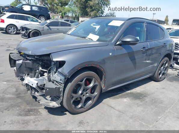 ZASPAKBN0R7D80310 2024 ALFA ROMEO STELVIO Серый Передняя левая четверть