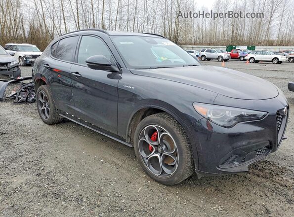 ZASPAKBN1R7D70532 2024 ALFA ROMEO STELVIO Black Przód prawy