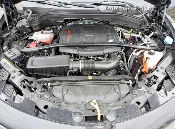 ZASPAKBN1R7D70532 2024 ALFA ROMEO STELVIO Black Widok komory silnika