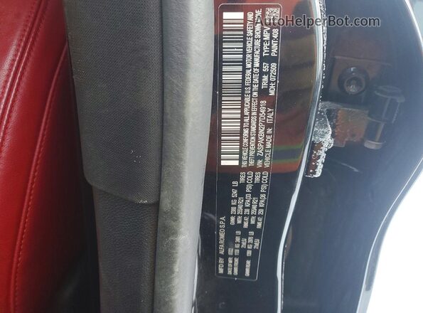 ZASPAKBN2P7D54918 2023 ALFA ROMEO STELVIO Black სალონის 360-გრადუსიანი ხედი