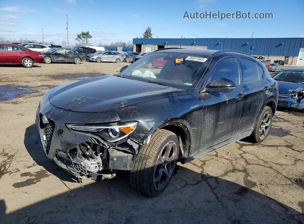 ZASPAKBN2P7D55745 2023 ALFA ROMEO STELVIO Black Front left