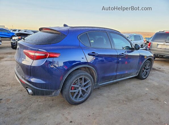 ZASPAKBN4K7C30416 2019 ALFA ROMEO STELVIO Синий Задняя правая четверть