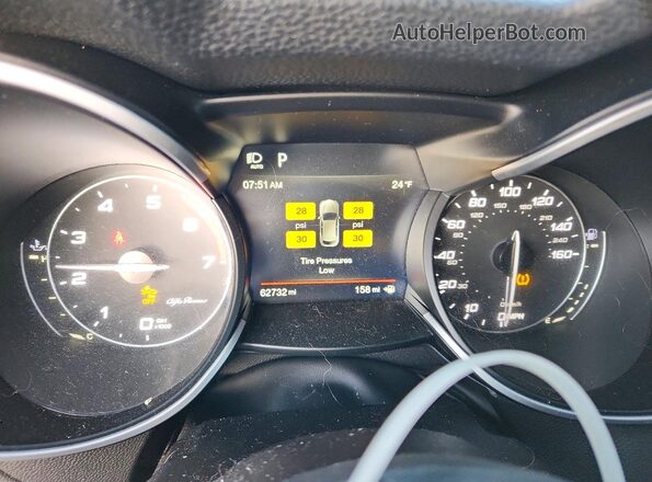 ZASPAKBN4K7C30416 2019 ALFA ROMEO STELVIO Синий Вид щитка приборов