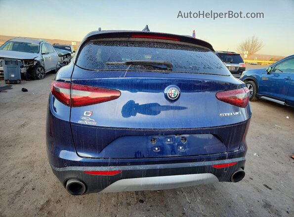 ZASPAKBN4K7C30416 2019 ALFA ROMEO STELVIO Синий Вид сзади