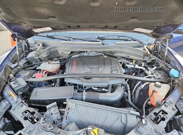 ZASPAKBN4K7C30416 2019 ALFA ROMEO STELVIO Синий Вид подкапотного пространства