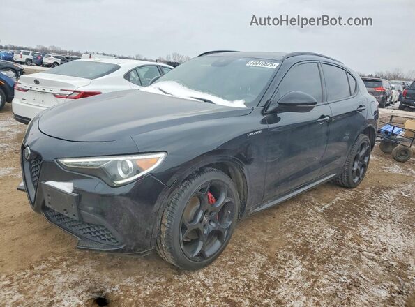 ZASPAKBN5N7D32070 2022 ALFA ROMEO STELVIO Black Przód lewy
