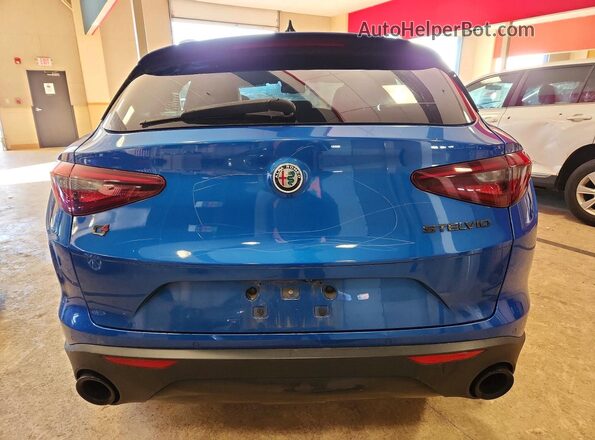 ZASPAKBN7K7C51793 2019 ALFA ROMEO STELVIO Синий Вид сзади