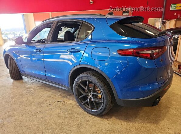 ZASPAKBN7K7C51793 2019 ALFA ROMEO STELVIO Синий Задняя левая четверть