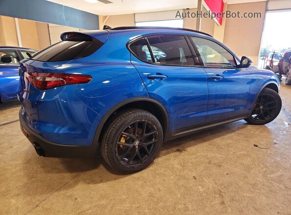 ZASPAKBN7K7C51793 2019 ALFA ROMEO STELVIO Синий Задняя правая четверть