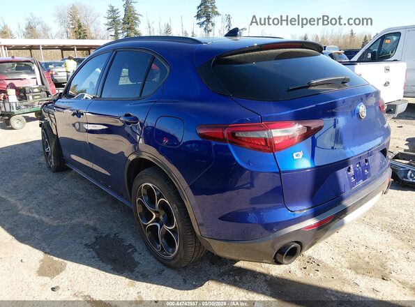 ZASPAKBN7N7D26982 2022 ALFA ROMEO STELVIO Синий Задняя левая четверть