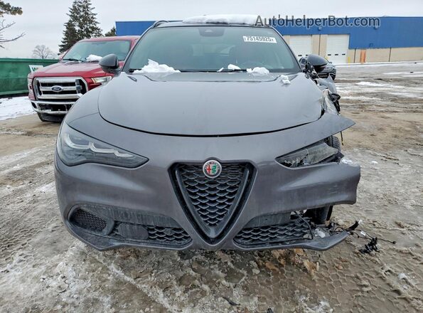 ZASPAKBN7R7D82796 2024 ALFA ROMEO STELVIO Gray Vista frontal