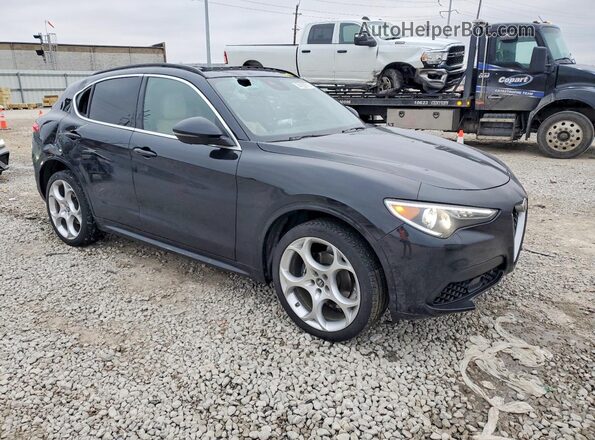 ZASPAKBN9P7D64216 2023 ALFA ROMEO STELVIO Black Front right