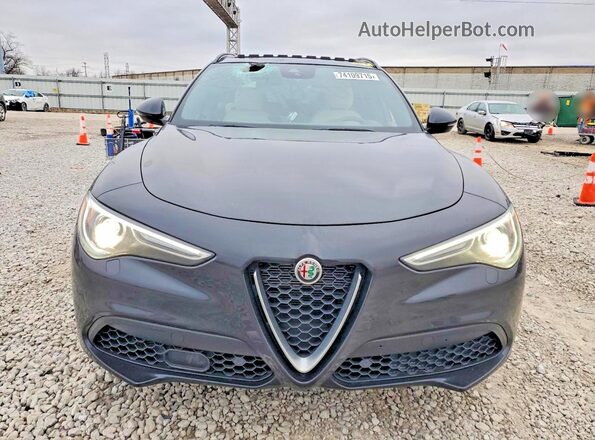 ZASPAKBN9P7D64216 2023 ALFA ROMEO STELVIO Black Front view