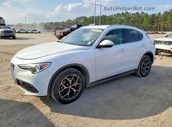 ZASPAKBNXK7C41582 2019 ALFA ROMEO STELVIO Белый Передняя левая четверть