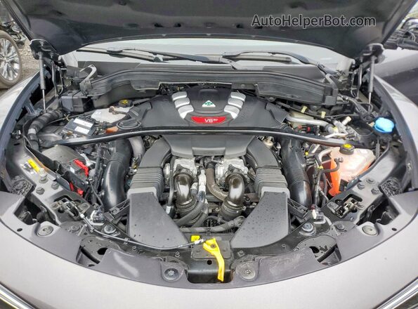 ZASPAKEV8P7D67930 2023 ALFA ROMEO STELVIO Gray Widok komory silnika