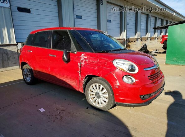 ZFBCFAAH8HZ039063 2017 FIAT 500L Красный Передняя правая четверть