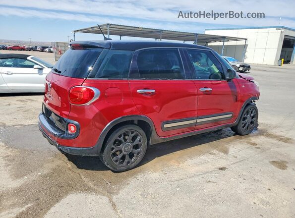 ZFBCFADH4GZ037434 2016 FIAT 500L Burgundy Trasero derecho