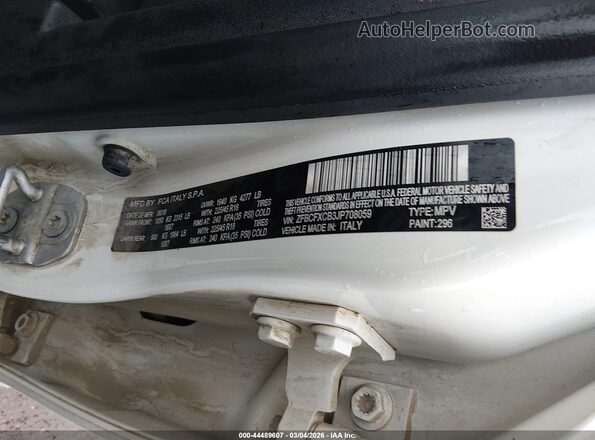 ZFBCFXCB3JP708059 2018 FIAT 500X Белый Вид подкапотного пространства